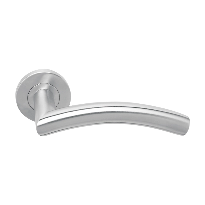 Tubular Lever Handle Satin Stainless Steel | British Hardware