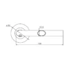 Stainless Steel Lever Handle on Rose 130mm Satin Stainless Steel | British Hardware