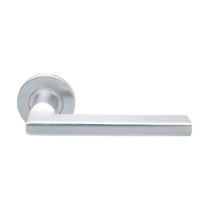 solid grade 316 stainless steel lever handle with escutcheon for doors