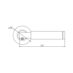 stainless steel lever handle with dual finish for interior and main doors