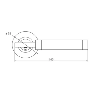 stainless steel lever handle with dual finish for interior and main doors
