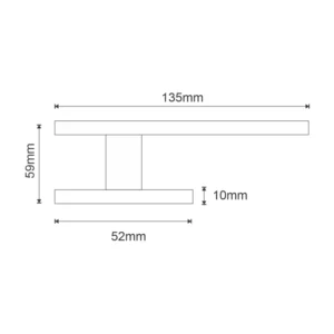 stainless steel lever handle on square rose with escutcheon for home doors, office doors and interior doors