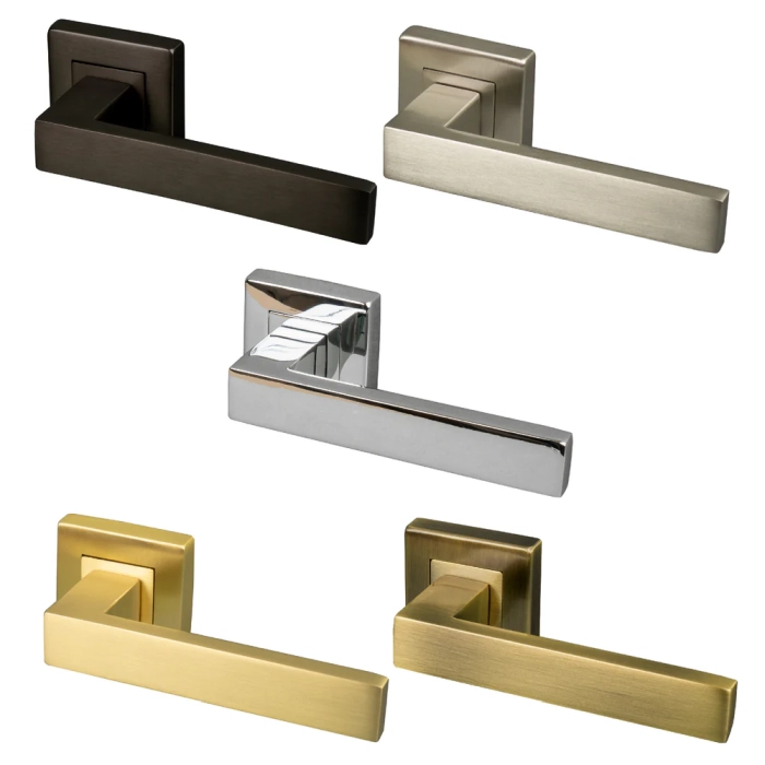 Square Rose Lever Handles