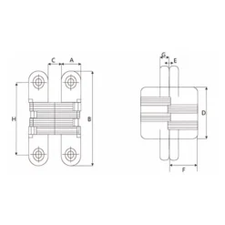 zinc alloy concealed cabinet hinge for furniture and kitchen cabinets