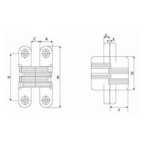zinc alloy concealed cabinet hinge for furniture and kitchen cabinets