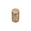 round small cylinder knob in solid brass for furniture doors and cabinets