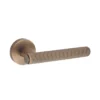 brass lever handle on 10mm round rose without escutcheon for doors