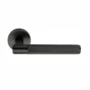 brass lever handle on 10mm round rose without escutcheon for doors
