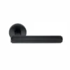 brass lever handle on 10mm round rose without escutcheon for doors