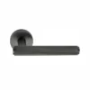 brass lever handle on 10mm round rose without escutcheon for doors