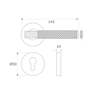 brass lever handle with escutcheon plate for interior and main doors