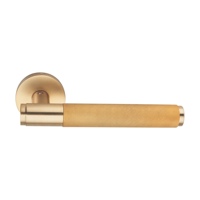 brass lever handle with escutcheon plate for interior and main doors
