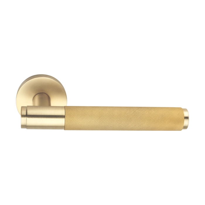 brass lever door handle with escutcheon for interior and main doors