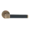 Brass Lever Handle 137mm in Matt Antique Brass British Hardware