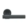 Brass Lever Handle 132mm in Matt Black EuroArt British Hardware
