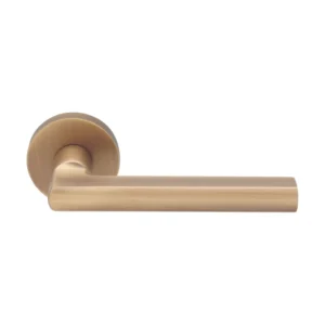 Brass Lever Handle 130mm in Matt Antique Brass EuroArt British Hardware