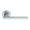 Brass Lever Handle 143mm in Satin Chrome British Hardware