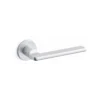 Brass Lever Handle 155mm in Satin Chrome British Hardware