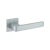 Brass Lever Handle 144mm in Satin Chrome British Hardware