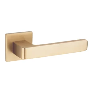 Brass Lever Handle 144mm in Satin Champagne Gold – British Hardware