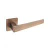 brass lever handle with escutcheon plate for interior and main doors