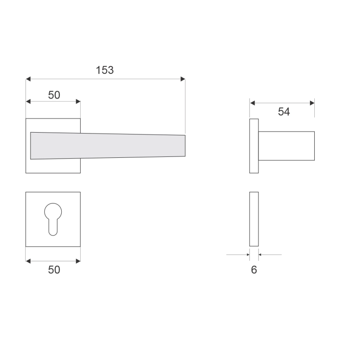 brass lever handle with escutcheon plate for interior and main doors