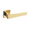 brass lever handle with escutcheon plate for interior and main doors