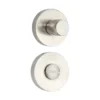 Brass Turn Knob on Round Rose 50mm Dia