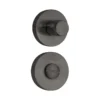 Brass Turn Knob on Round Rose 50mm Dia