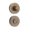 Brass Turn Knob on Round Rose 50mm Dia