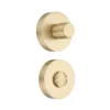 Brass round turn knob for doors or cabinets