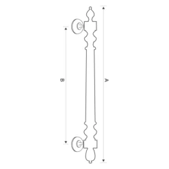 Brass Cramella door pull handle