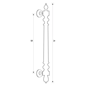 Brass Cramella door pull handle