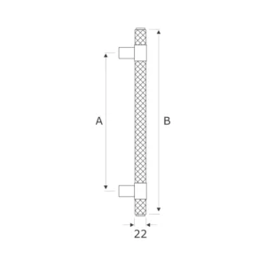 brass door pull knurled handle for home doors, office doors, interior doors, premium hardware
