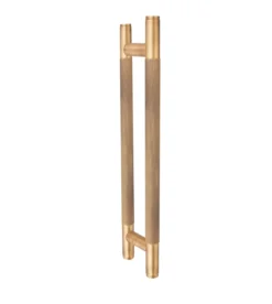 brass door pull knurled handle for home doors, office doors, interior doors, premium hardware