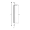 EuroArt brass door pull handle for main doors and glass doors