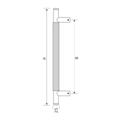 EuroArt brass door pull handle for main doors and glass doors