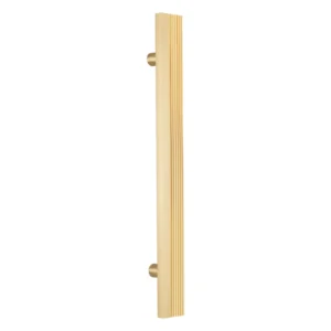 brass side grooves door pull handle for home doors, office doors and interior doors, premium hardware