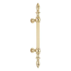 Brass Ardea door pull handle for main doors