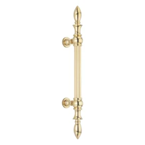 Brass Ardea door pull handle for main doors