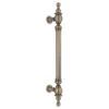 Brass woody door pull handle 800mm total length