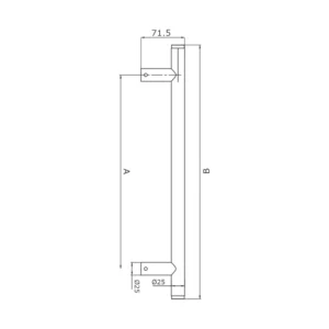 EuroArt Hexara Brass Door Pull Handle by British Hardware
