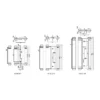 stainless steel double action spring door hinge for self closing swing doors