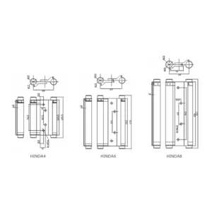 stainless steel double action spring door hinge heavy duty for self closing swing doors