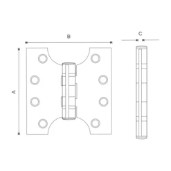 stainless steel parliament door hinge for wide opening doors