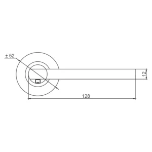 EuroArt Stainless Steel Lever 128mm British Hardware