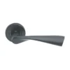 EuroArt Stainless Steel Lever 127mm Matt Black British Hardware