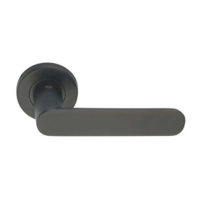 EuroArt Stainless Steel Lever 130mm Matt Black British Hardware