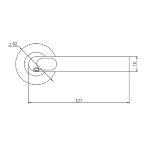 EuroArt Stainless Steel Lever 127mm Satin Stainless Steel British Hardware