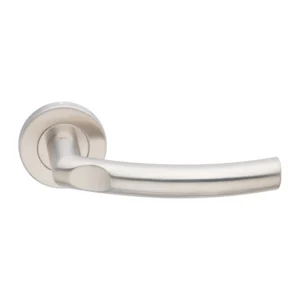 EuroArt Stainless Steel Lever 127mm Satin Stainless Steel British Hardware